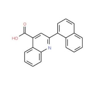 2-Naphthalen-1-yl-quinoline-4-carboxylic acid (CAS 6265-23-2) - chemical structure image