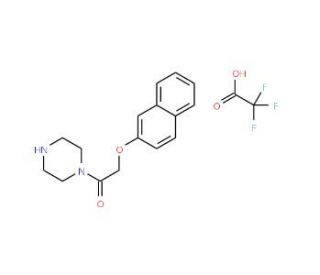 2-(Naphthalen-2-yloxy)-1-piperazin-1-yl-ethanone trifluoroacetate - chemical structure image