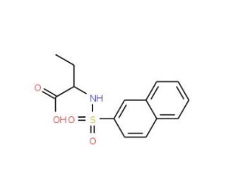 2-(Naphthalene-2-sulfonylamino)butyric acid (CAS 145730-98-9) - chemical structure image