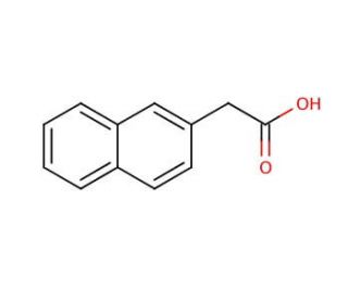 2-Naphthaleneacetic acid (CAS 581-96-4) - chemical structure image
