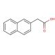 2-Naphthaleneacetic acid (CAS 581-96-4) - chemical structure image