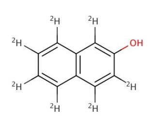 2-Naphthol-1,3,4,5,6,7,8-d7 (CAS 78832-54-9) - chemical structure image