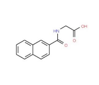 (2-naphthoylamino)acetic acid (CAS 69826-63-7) - chemical structure image