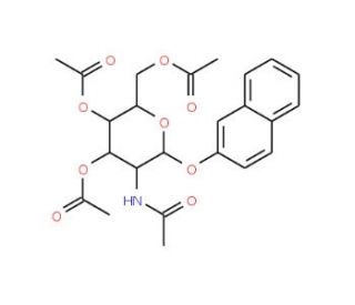 2-Naphthyl 2-acetamido-3,4,6-tri-O-acetyl-2-deoxy-b-D-glucopyranoside (CAS 131531-80-1) - chemical structure image