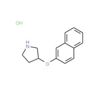 2-Naphthyl 3-pyrrolidinyl ether hydrochloride (CAS 127342-10-3) - chemical structure image
