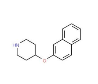 2-Naphthyl 4-piperidinyl ether - chemical structure image