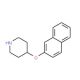 2-Naphthyl 4-piperidinyl ether - chemical structure image
