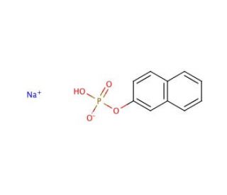 2-Naphthyl phosphate, monosodium salt (CAS 14463-68-4) - chemical structure image