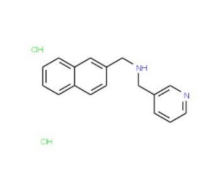 (2-Naphthylmethyl)(pyridin-3-ylmethyl)aminedihydrochloride - chemical structure image