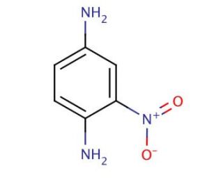2-Nitro-1,4-phenylenediamine (CAS 5307-14-2) - chemical structure image