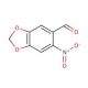 2-Nitro-4,5-methylenedioxybenzaldehyde (CAS 712-97-0) - chemical structure image