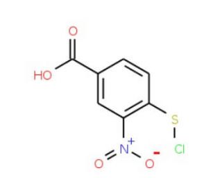 2-Nitro-4-carboxyphenylsulphenyl chloride (CAS 19961-56-9) - chemical structure image