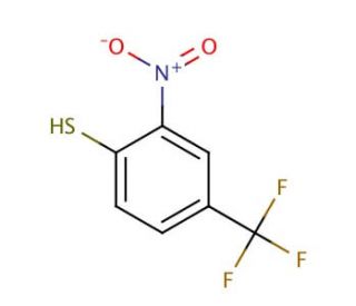2-Nitro-4-(trifluoromethyl)benzenethiol (CAS 14371-82-5) - chemical structure image