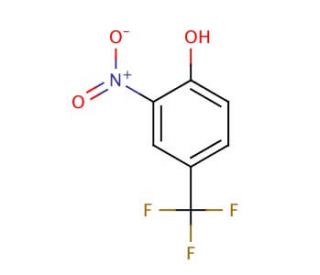 2-Nitro-4-(trifluoromethyl)phenol (CAS 400-99-7) - chemical structure image