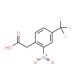2-Nitro-4-(trifluoromethyl)phenylacetic acid (CAS 1735-91-7) - chemical structure image