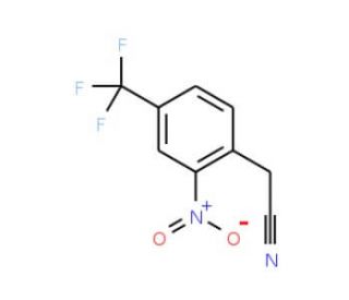 2-Nitro-4-(trifluoromethyl)phenylacetonitrile (CAS 13544-06-4) - chemical structure image