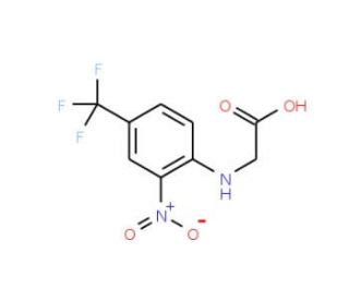 (2-Nitro-4-trifluoromethyl-phenylamino)-acetic acid (CAS 1428-53-1) - chemical structure image