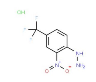 2-Nitro-4-(trifluoromethyl)phenylhydrazine hydrochloride - chemical structure image