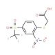({2-nitro-4-[(trifluoromethyl)sulfonyl]phenyl}thio)acetic acid - chemical structure image