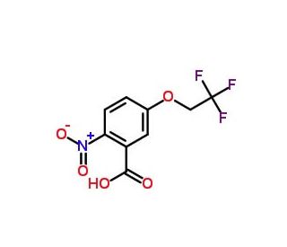 2-nitro-5-(2,2,2-trifluoroethoxy)benzoic acid - chemical structure image