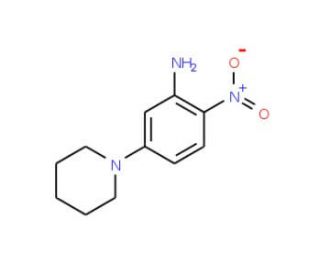 2-Nitro-5-piperidinoaniline (CAS 54997-99-8) - chemical structure image