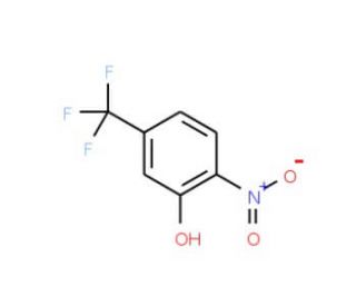 2-Nitro-5-(trifluoromethyl)benzenol (CAS 402-17-5) - chemical structure image