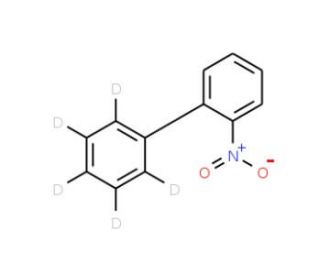 2-Nitrobiphenyl-2&prime;,3&prime;,4&prime;,5&prime;,6&prime;-d5 (CAS 64420-97-9) - chemical structure image