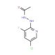 2-(N′-Acetylhydrazino)-5-chloro-3-fluoropyridine (CAS 1150561-82-2) - chemical structure image