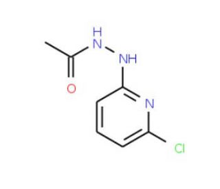 2-(N&prime;-Acetylhydrazino)-6-chloropyridine (CAS 66999-51-7) - chemical structure image