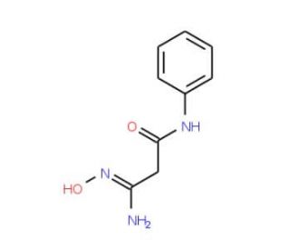 2-(N&prime;-hydroxycarbamimidoyl)-N-phenylacetamide - chemical structure image