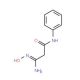 2-(N′-hydroxycarbamimidoyl)-N-phenylacetamide - chemical structure image