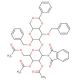 2-O-(2-Deoxy-2-N-phthalimido-3,4,6-tri-O-acetyl-β-D-glucopyranosyl)-3-O-benzyl-4,6-O-benzylidene-D-mannose - chemical structu