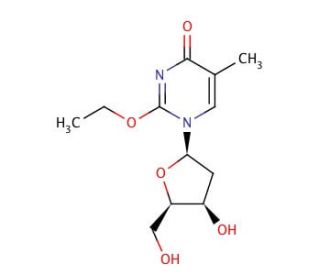 2-O-Ethylthymidine (CAS 59495-21-5) - chemical structure image