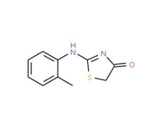 2-o-Tolylamino-thiazol-4-one (CAS 37394-99-3) - chemical structure image
