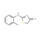 2-o-Tolylamino-thiazol-4-one (CAS 37394-99-3) - chemical structure image