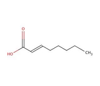 2-Octenoic acid (CAS 1871-67-6) - chemical structure image