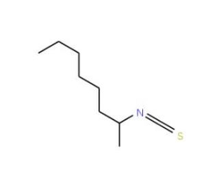 2-Octyl isothiocyanate (CAS 69626-80-8) - chemical structure image
