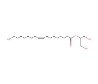 2-Oleoylglycerol (CAS 3443-84-3) - chemical structure image