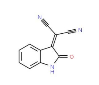 (2-oxo-1,2-dihydro-3H-indol-3-ylidene)malononitrile - chemical structure image