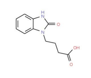 2-Oxo-1-benzimidazolinebutyric Acid (CAS 3273-68-5) - chemical structure image