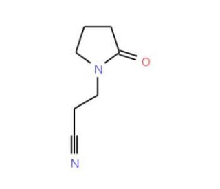 2-Oxo-1-pyrrolidinepropionitrile (CAS 7663-76-5) - chemical structure image