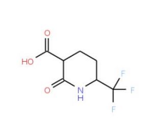2-oxo-6-(trifluoromethyl)piperidine-3-carboxylic acid - chemical structure image