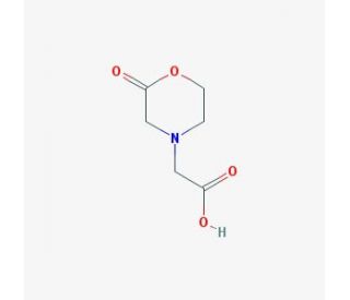 (2-Oxo-morpholin-4-yl)-acetic acid (CAS 302900-65-8) - chemical structure image