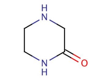 2-Oxopiperazine (CAS 5625-67-2) - chemical structure image