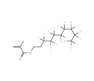 2-(Perfluorooctyl)ethyl methacrylate (CAS 1996-88-9) - chemical structure image