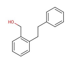 2-Phenethylbenzyl alcohol (CAS 835-78-9) - chemical structure image