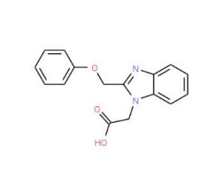 [2-(phenoxymethyl)-1H-benzimidazol-1-yl]acetic acid - chemical structure image