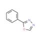 2-phenyl-1,3,4-oxadiazole (CAS 825-56-9) - chemical structure image