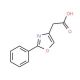 (2-phenyl-1,3-oxazol-4-yl)acetic acid (CAS 22086-89-1) - chemical structure image