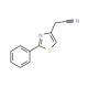 (2-phenyl-1,3-thiazol-4-yl)acetonitrile (CAS 16441-25-1) - chemical structure image